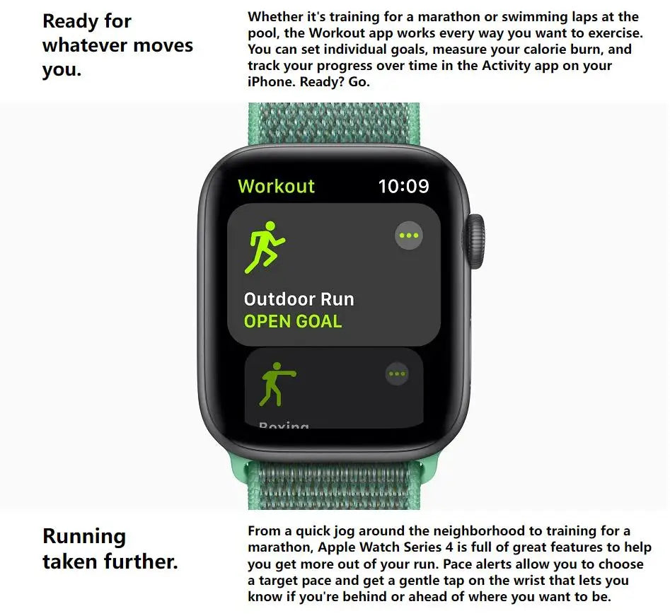 100% Original Apple Watch Series 4 Smartwatch 40MM/44MM GPS Aluminum with Sport Band
